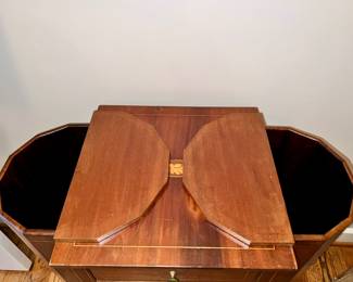 Alternate view of sewing cabinet with sides opened