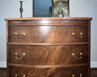Vintage bowfront chest