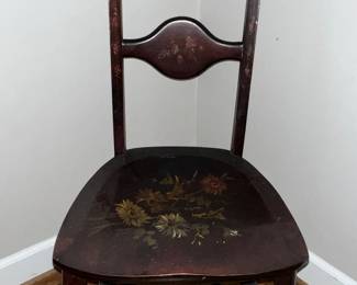 Handpainted side chair