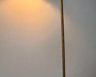 Alternate view of vintage brass floor lamp