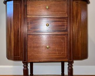 Martha Washington inlaid sewing cabinet