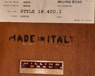 Maker's label/plaque