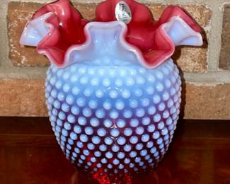 Fenton hobnail vase