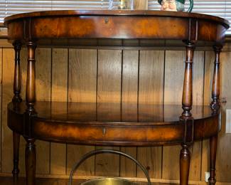 Demi Lune two tier console table