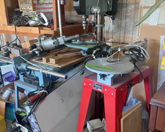 Garage filled with Tools & Machinery