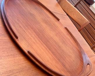 Danish teak platter