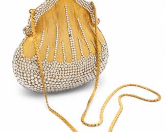 Lot 102 Judith Leiber (American, New York) Rhinestone Embellished Minaudière