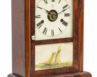 Lot 1040 Seth Thomas Rosewood Shelf Clock, Spring Alarm, Ca. 1930