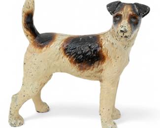 Lot 1090 Hubley Airedale Terrier Cast Iron Dog Doorstop