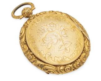 Lot 81 14k Yellow Gold Double-sided Locket, Ca. 1850