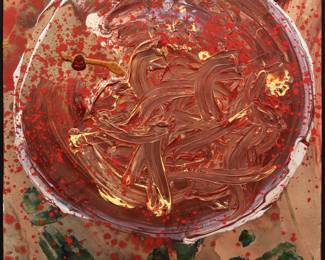 Lot 9 Dale Chihuly (American, B. 1941) Watercolor, Acrylic, And Metallic Paint on Paper, 'Untitled (Basket)'