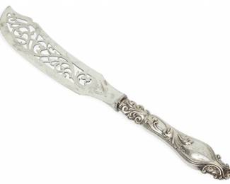 Lot 1055 James Nasmythe (Scottish) Sterling Handle Fish Knife 1830