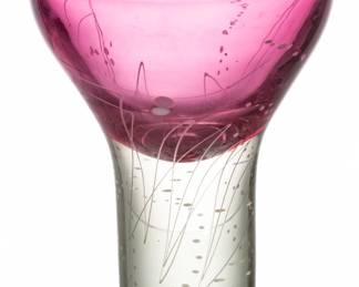 Lot 1001 Mark J. Sudduth (American, Ohio, 20th/21st C.) Art Glass Footed Bowl