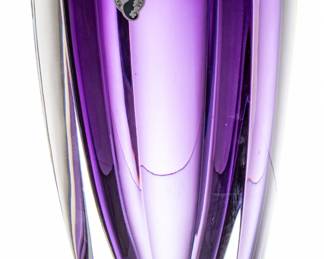 Lot 1023 Waterford (Irish) Contemporary 'Metra' Colored Crystal Vase, 2006