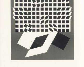 Lot 1082 Victor Vasarely (French/Hungarian, 1906-1997) Offset Lithographic Exhibition Poster