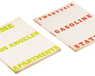 Lot 38 Ed Ruscha (American, B. 1937) Artist Books 1965; 1969, Some Los Angeles Apartments; Twenty-six Gasoline Stations", 2 Books