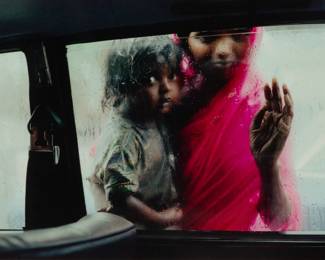 Lot 1079 Stan McCurry (American, B. 1950) Print on Archival Paper 'Mother And Child at Car Window'