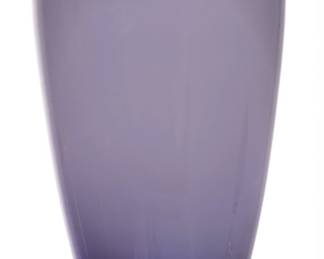 Lot 1012 Fiona Clark, Studio Glass Opaque Lilac Color Vase, Ca. 2000
