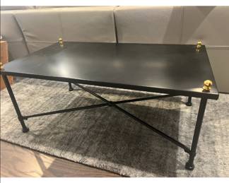 Outdoor coffee table $100 black aluminum