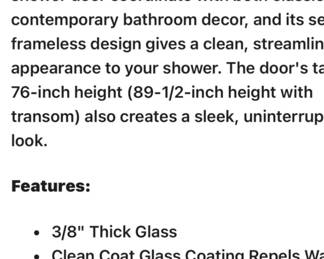 Two brand new shower doors in the box never used. Asking $500 each shower door.