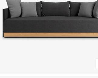 Gorgeous outdoor modloft furniture set. This Set has been used for three summers. There are no rips or tears. The cushions are removable so you can machine wash them. The set is in very very good condition. I am asking $2000 for the whole set.