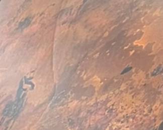 The indent for the copper table top