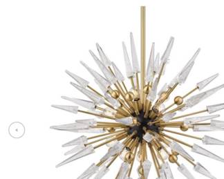 This light was only used for two months. It is extremely heavy and gorgeous. Asking $750.