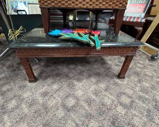 Maitland Smith Cocktail Table (corner ding)