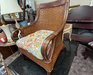 Large Rattan Armchair 