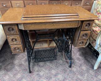 Antique Singer Treadle Sewing Machine