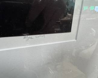 Myron Wood signed photograph