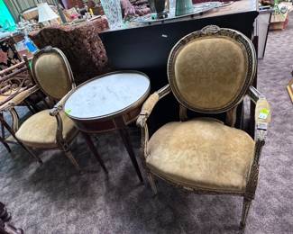 Pair French Armchairs