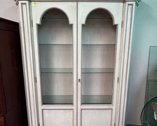 Fantastic Painted Two Door Curio