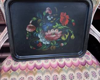 Tole Painted Tray 