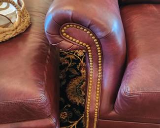 Century Leather Chair & Ottoman 