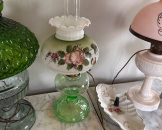 Glass hurrican lamps