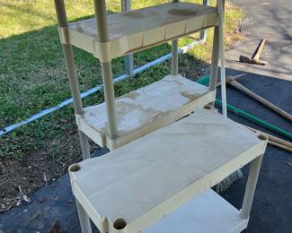 plastic storage shelves