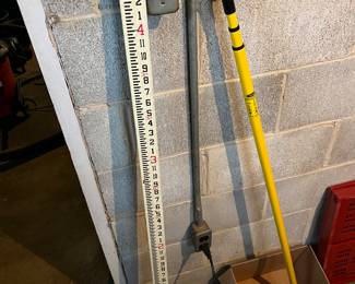 Water depth measuring stick