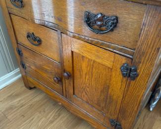 Antique 19th Century American Oak side board