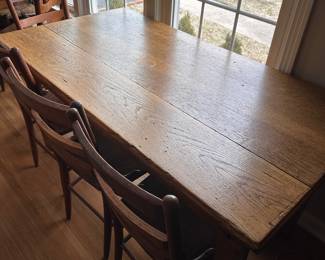 Table and 4 chairs.  