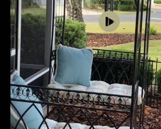 Gazebo shown assembled.   It's not assembled now.   Will not fit in your golf cart.