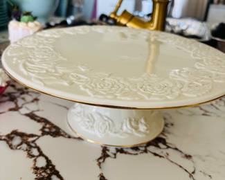 Ornate cake pedestal.  