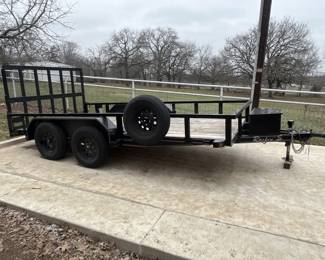 14 1/2 Ft Utility Trailer by Rockin' S Trailers