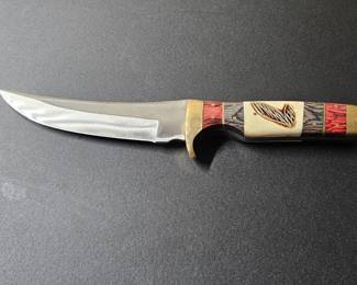 Hunting Bowie Knife w/ Bone in Handle