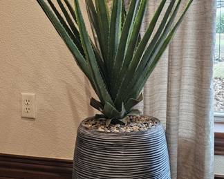 Large Faux Aloe Vera Plant in Planter