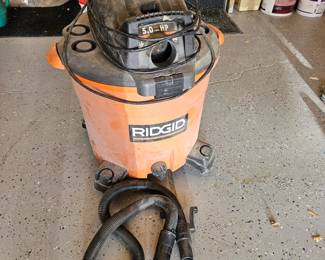  Rigid Wet/Dry Shop Vac 16 gallon and 5.0 HP