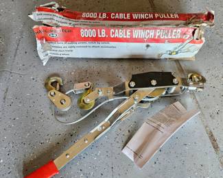 Brand New Haul Master 8000lb Cable Winch Puller - Never Used.
