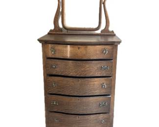 Antique 1800s dresser with attached mirror great resurfacing piece