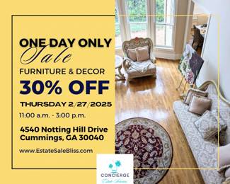 One Day Blowout Estate Sale