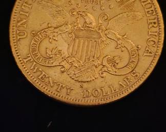 1901 s coronet head 20dollar double eagle gold coin NICE!!